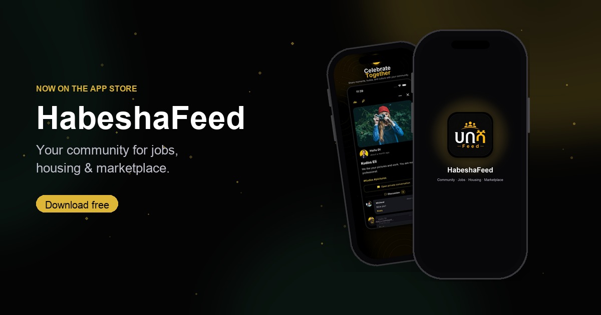 HabeshaFeed on iPhone